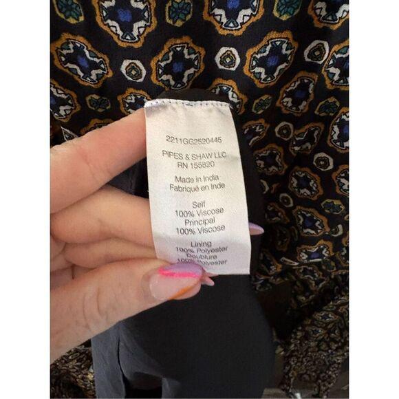 NWT Veronica Beard Long Sleeve Lined Boho‎ Sacchi Token Dress Size 6 $498 MSRP - Picture 8 of 8